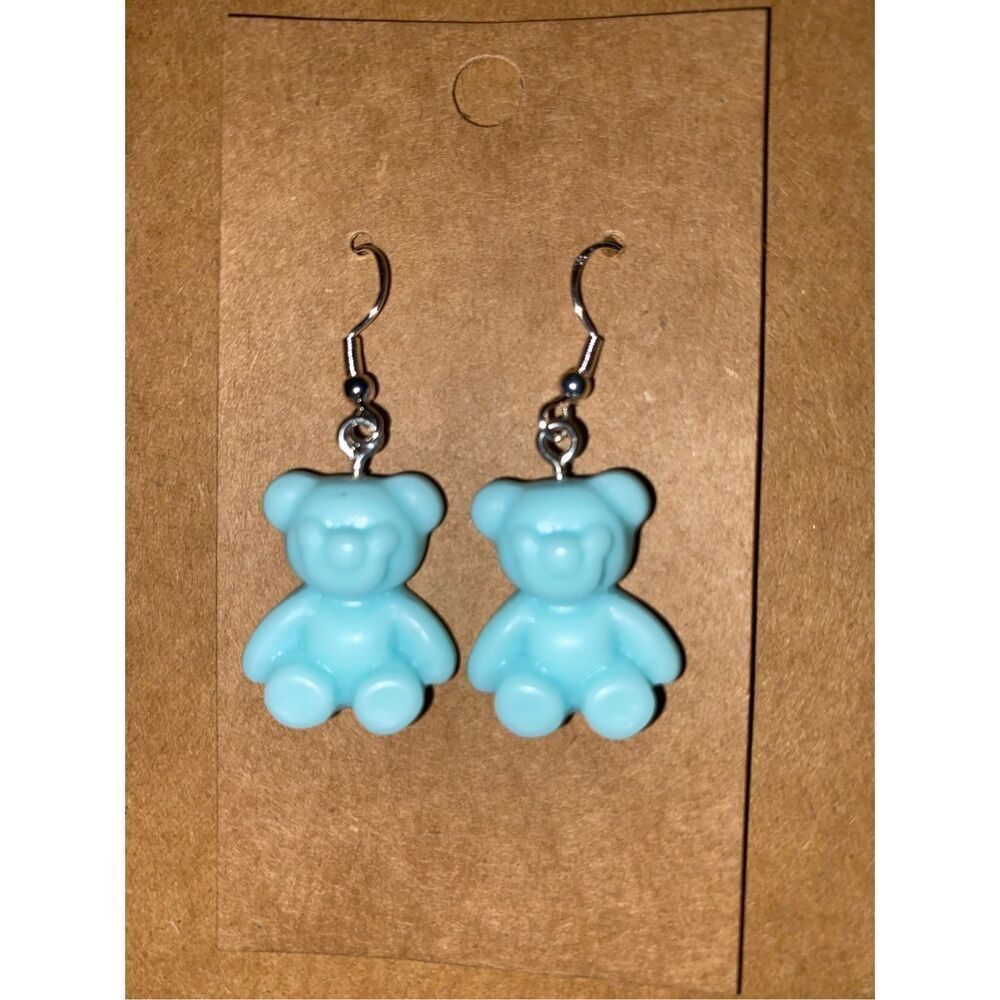 ☀️3/$9☀️ Blue Teddy Bear Earrings
